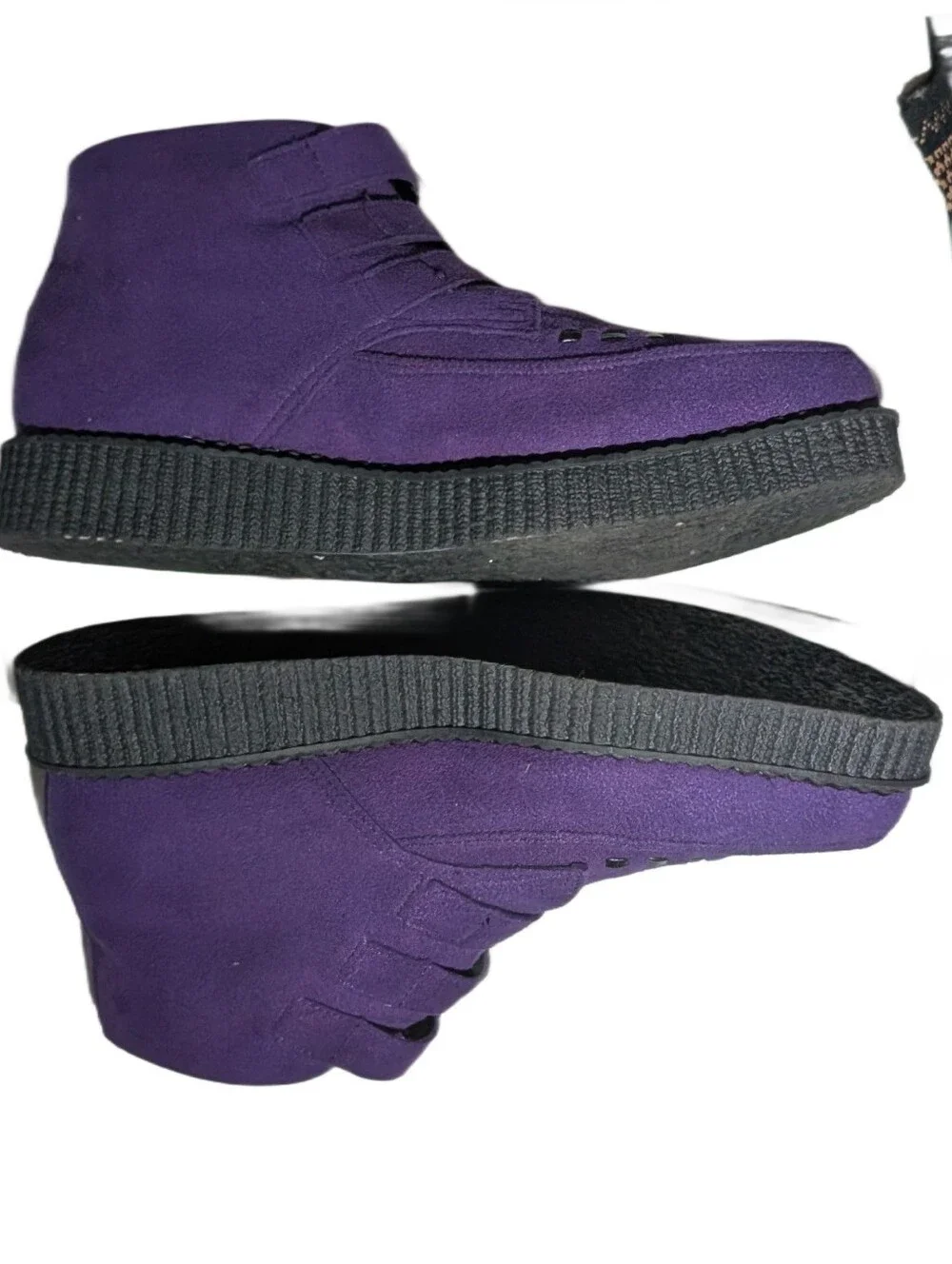 T.U.K TUK Vegan Suede Creeper Boots